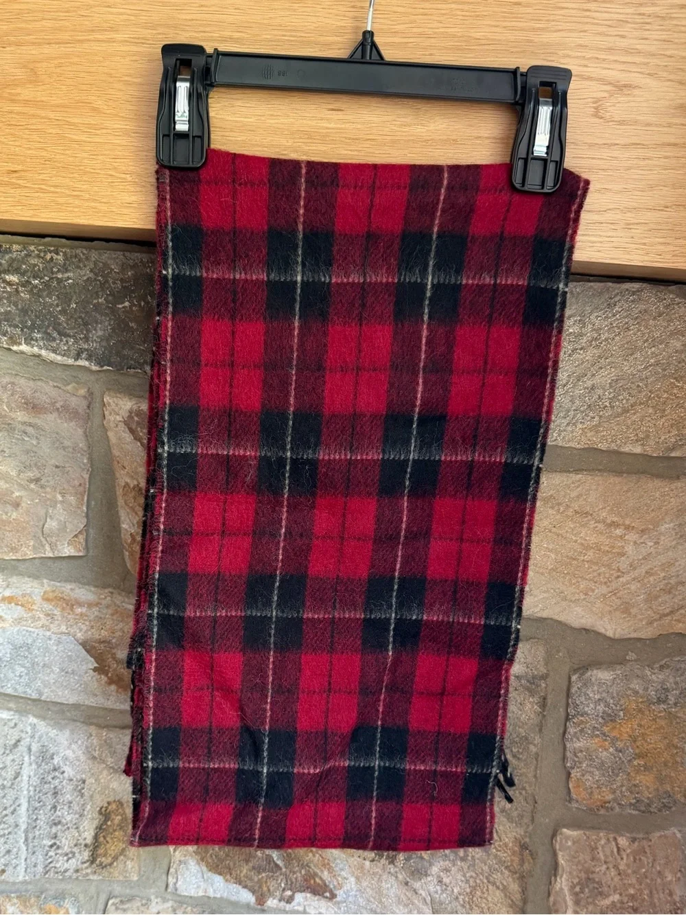 Polo Ralph Lauren Classic Plaid Wool Neck Wrap Scarf NWT